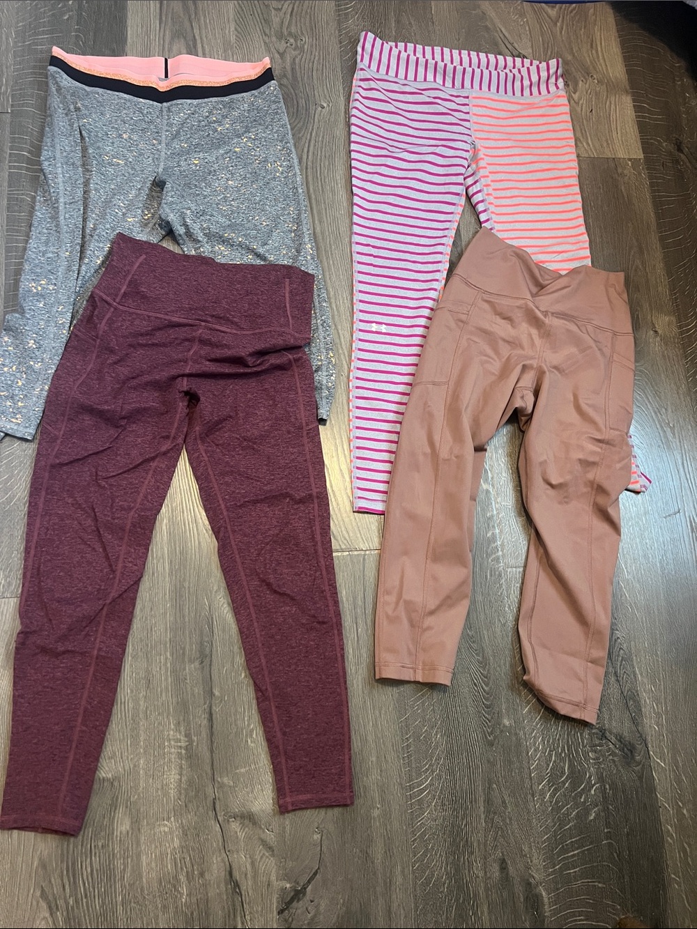 4 Pairs leggings 2 capri 2 longer  M-XL